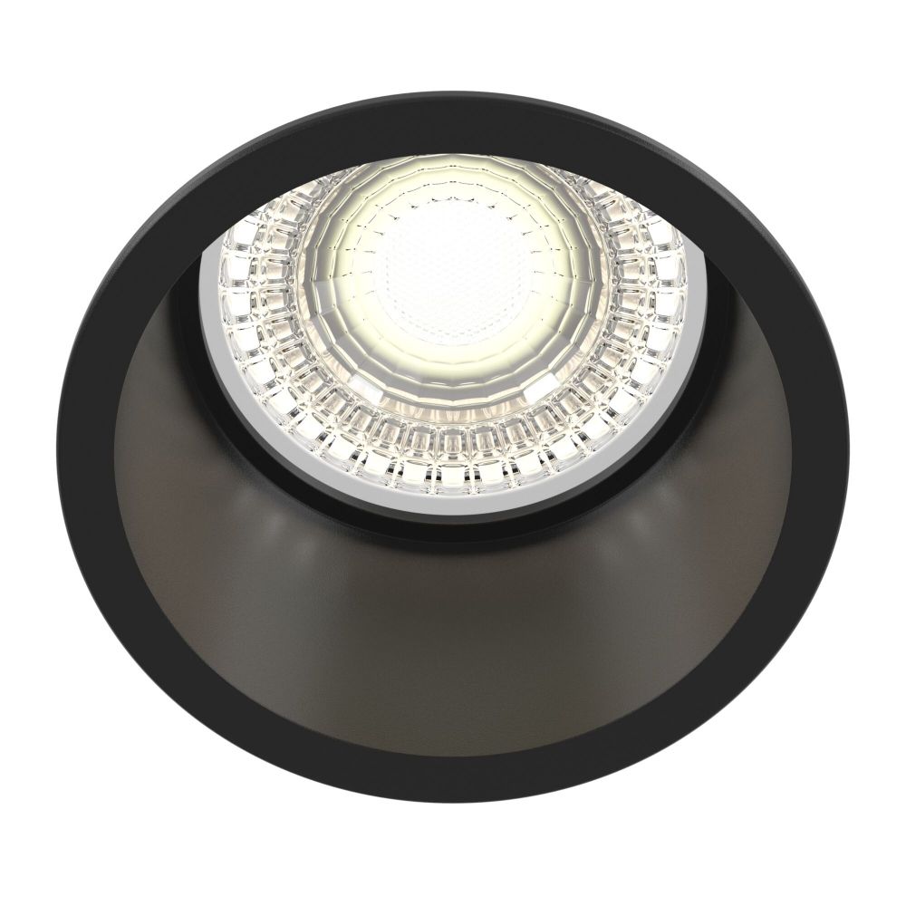 Spot incastra din Aluminiu Negru D7xH6cm Reif
