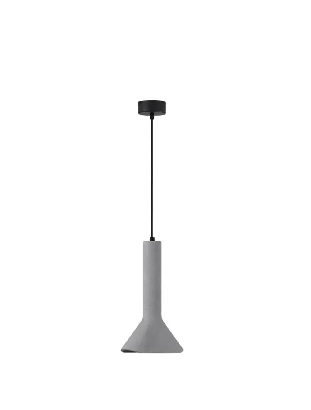 Pendul structura din Metal Gri si abajur din Ciment Gri H150xL19.5cm IP20 DYLAN