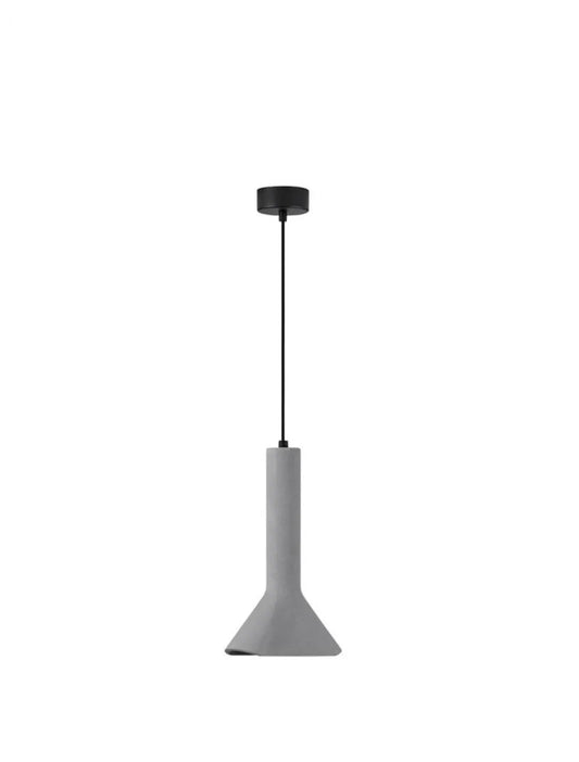 Pendul structura din Metal Gri si abajur din Ciment Gri H150xL19.5cm IP20 DYLAN