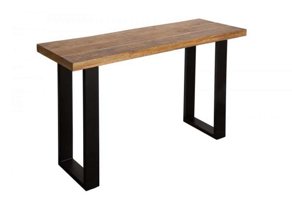 Consola din Lemn masiv de mango si Metal Maro/Negru Iron Craft L115xH77cm