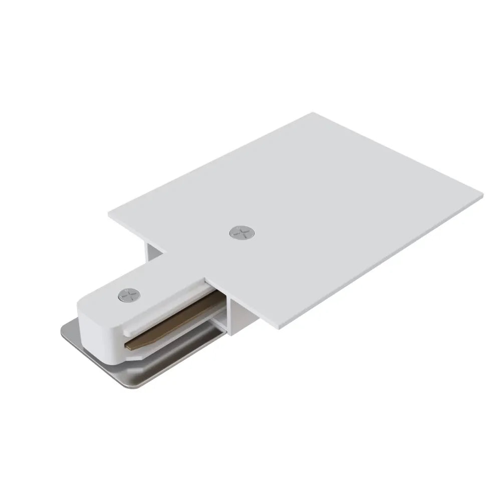 Element alimentare sina monofazata incastrata din Aluminiu Alb L12xH2cm Accessories for tracks Unity