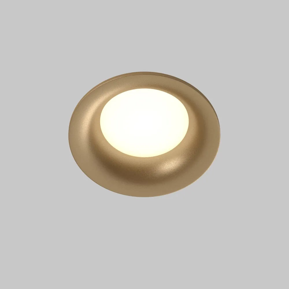 Spot incastrat din Aluminiu Auriu mat H4xD8.5cm 10W Slim