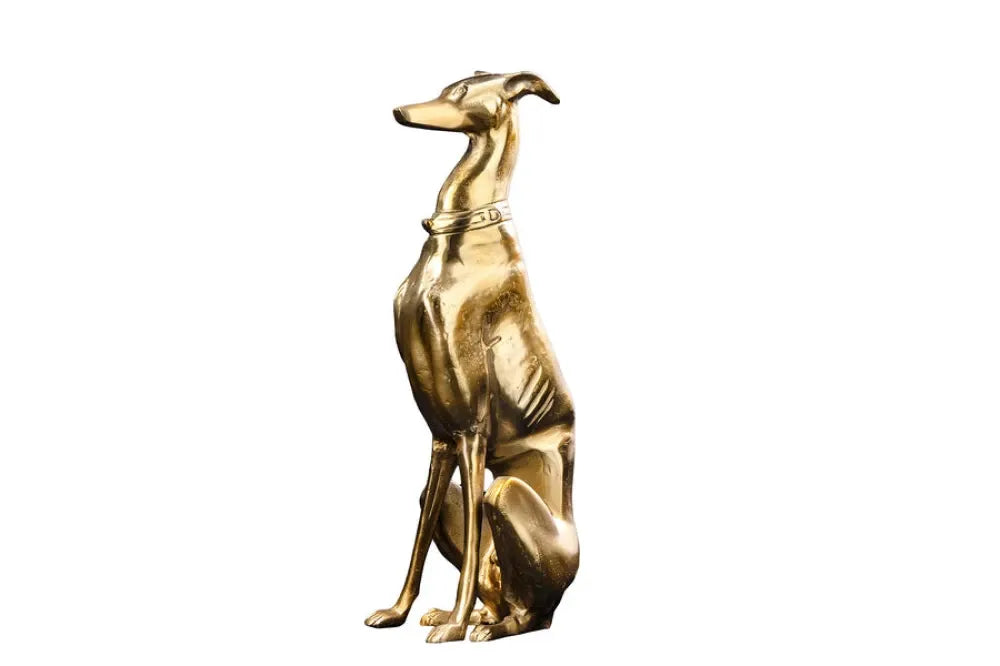 Sculptura din Metal Auriu L18xH69cm GREYHOUND