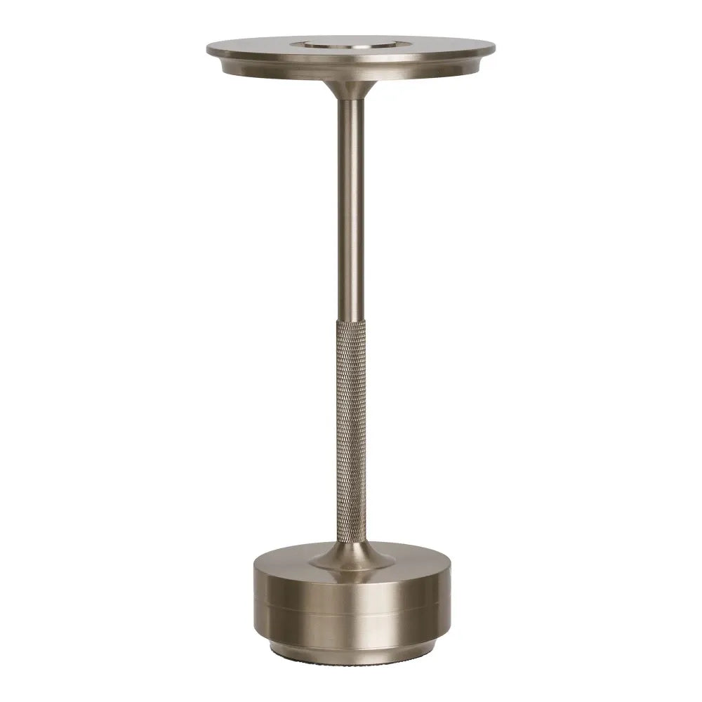 Veioza reincarcabila din Aluminiu Argintiu H28,5xD13cm Lyneham