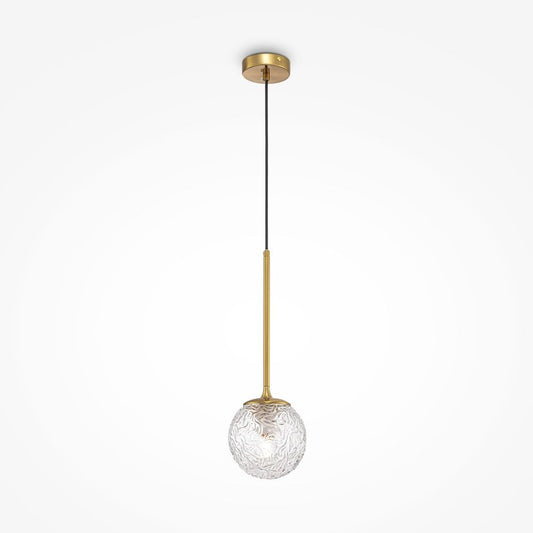 Pendul din Metal si Sticla Alama/Transparent D15xH150cm Ligero