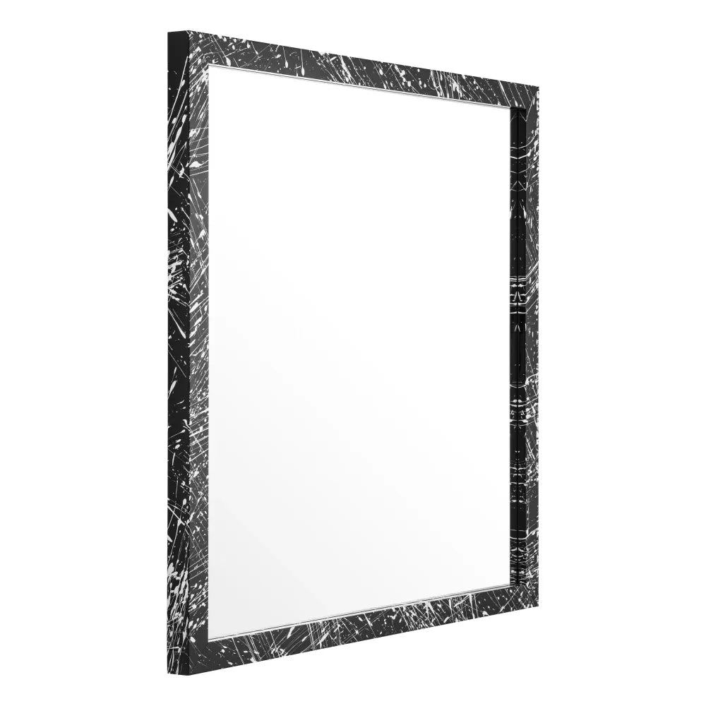 Oglinda cu rama din Lemn Negru/Alb L97.5xH97.5cm Reflection of Eccentricity Eichholtz
