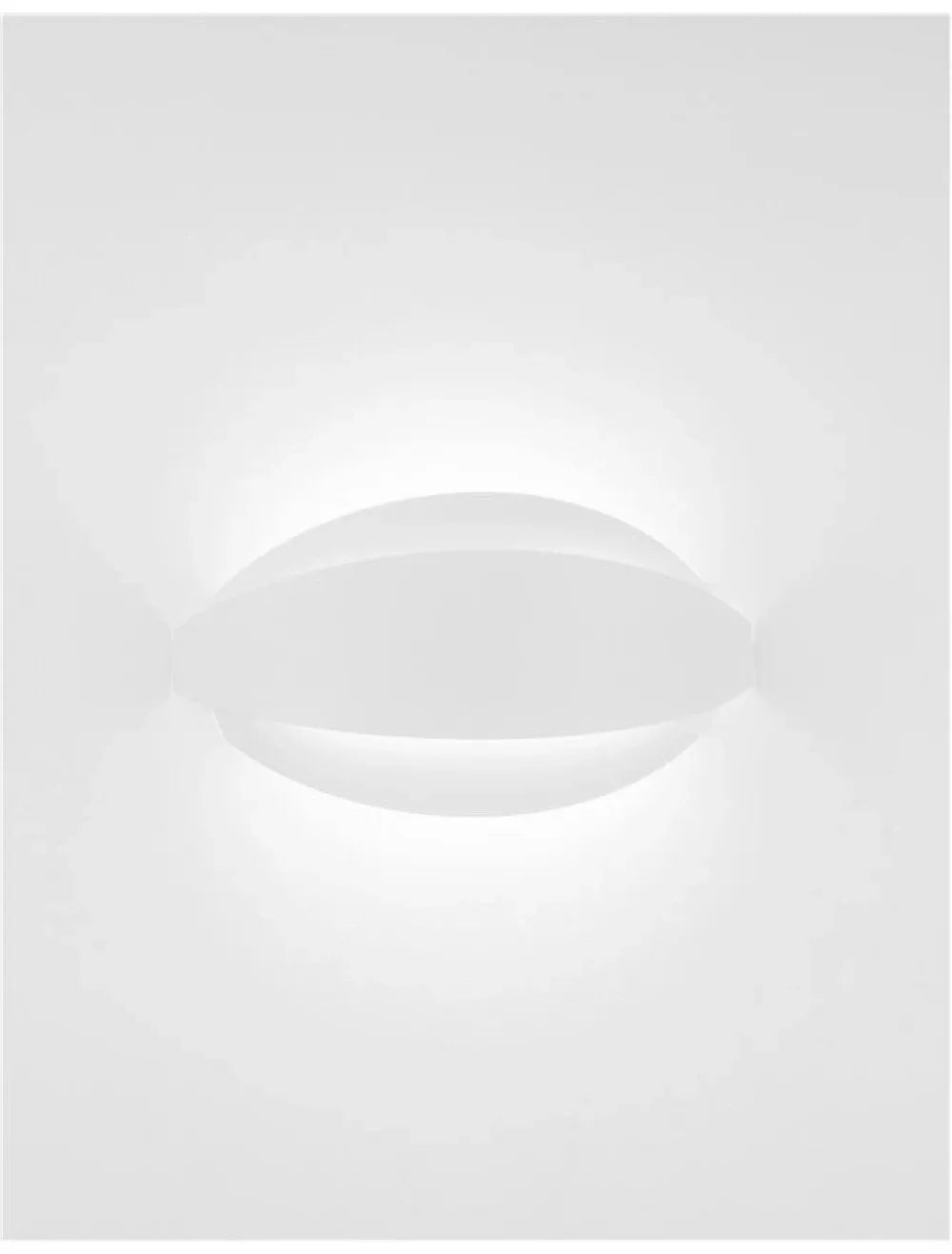 Aplica de perete structura din Metal Alb si abajur din Acrilic  H16xL28.5cm IP20 20W 1183lm 3000k ASTRID