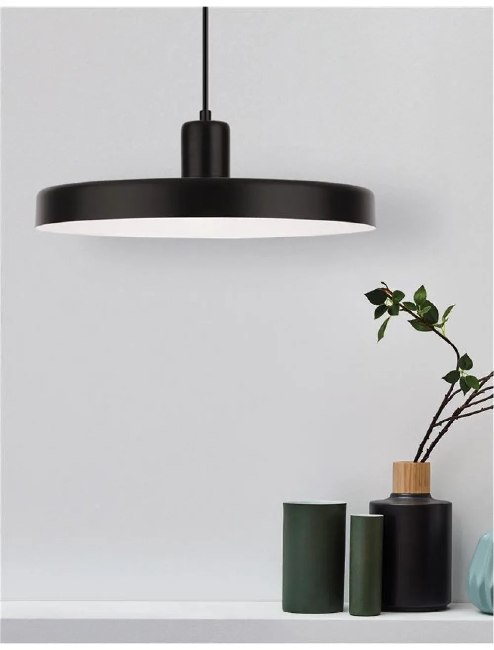 Pendul din Metal Negru H120xL36cm IP20 CHIOTO