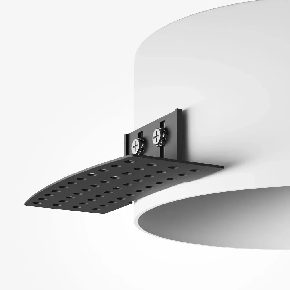 Acesoriu pentru incastrare plafoniera Zon de diametru 22cm din Metal Alb