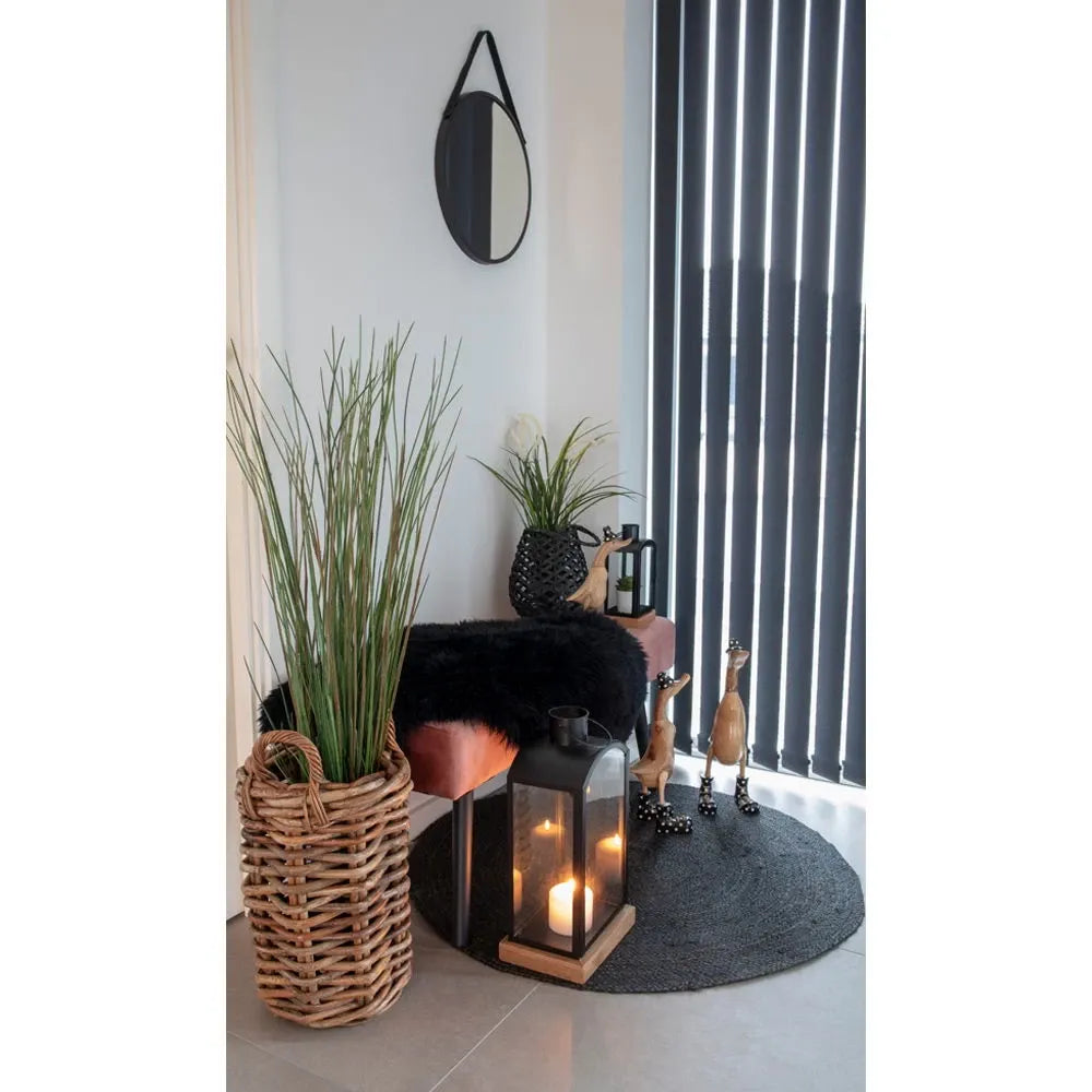 Blanita decorativa Negru 85x50cm Lambskin