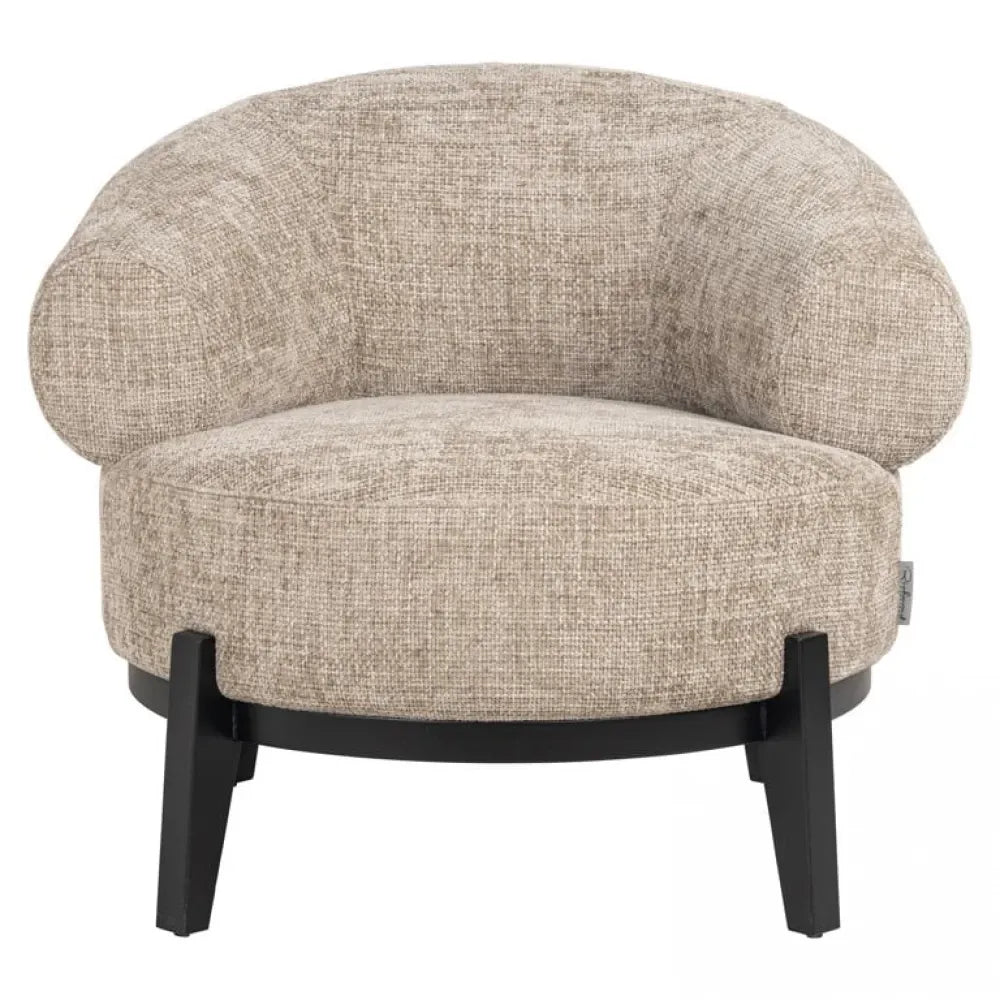 Fotoliu tapitat cu Stofa Bej H75xA84.5xL88cm Montana Richmond interiors