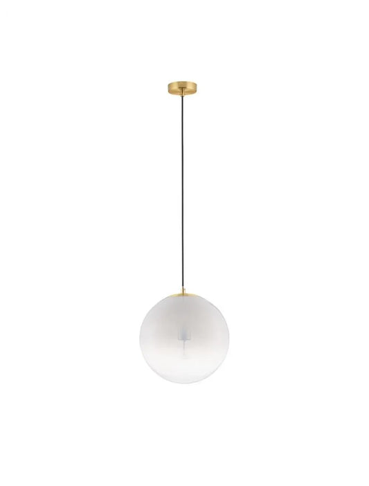 Pendul structura din Metal Auriu si abajur din Sticla Alb H120xL30cm IP20 VITA