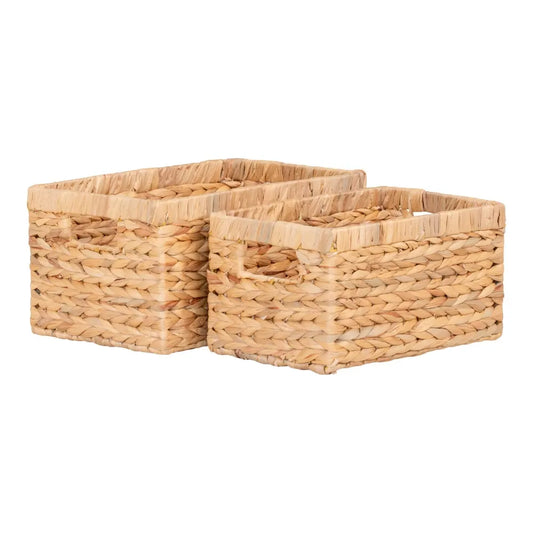 Set 2 cosuri depozitare impletite natural Maro H16/18xL30/35cm Passo