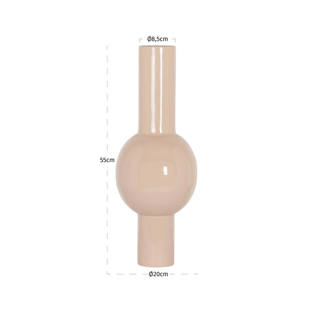 Vaza decorativa din Metal Bej D20xH55cm Novee Richmond Interiors