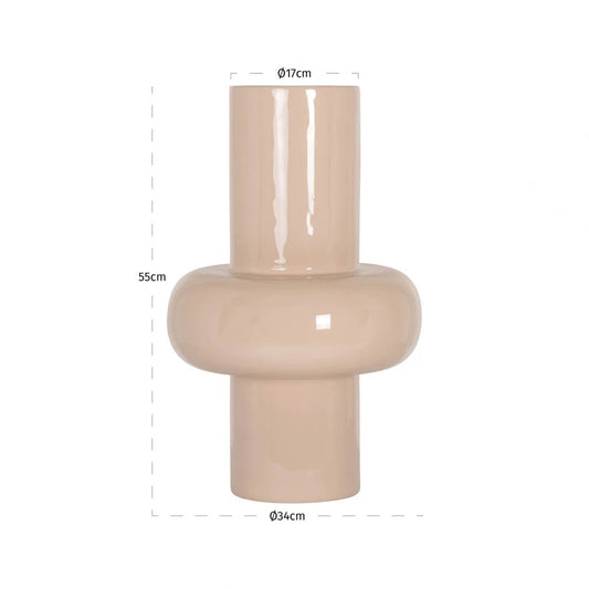 Vaza decorativa din Metal Bej D34xH55cm Benice Richmond Interiors