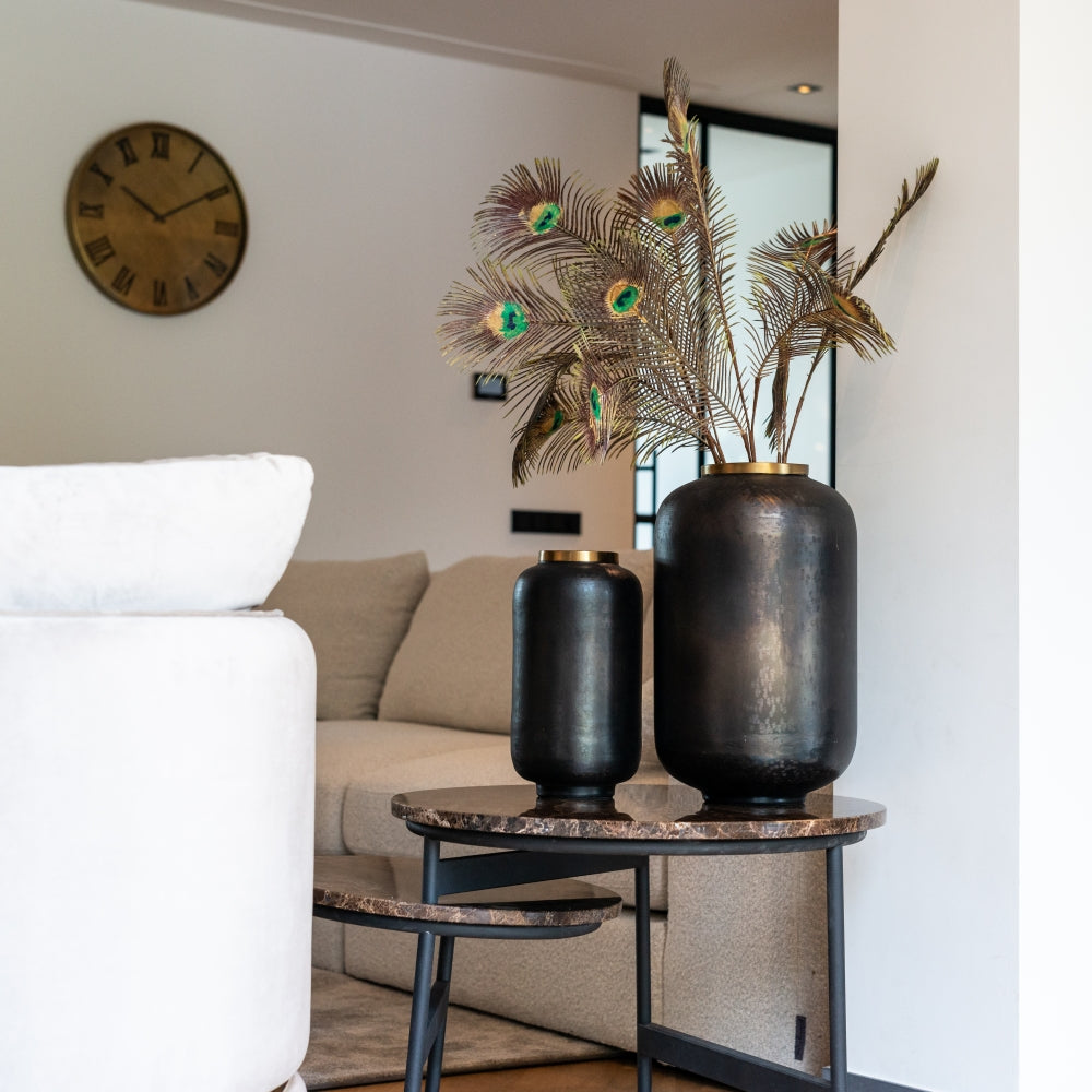 Vaza din Metal Negru D16xH30cm Delmor Richmond Interiors