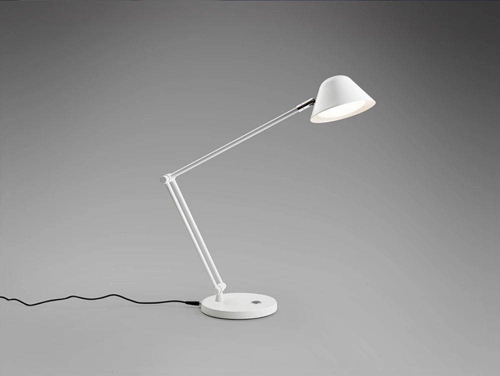 Veioza din Metal/Aluminiu Alb 10W L15xH46cm Taros